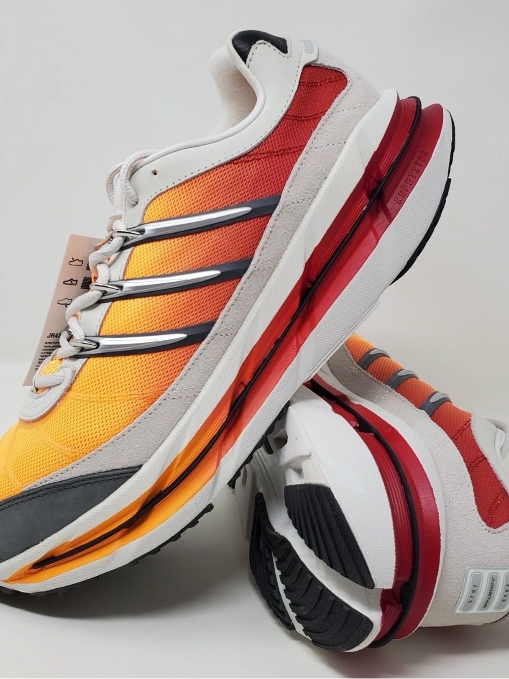 Adidas Adistar HRMY Orange Team Victory Red JR4369 Men's Size 9